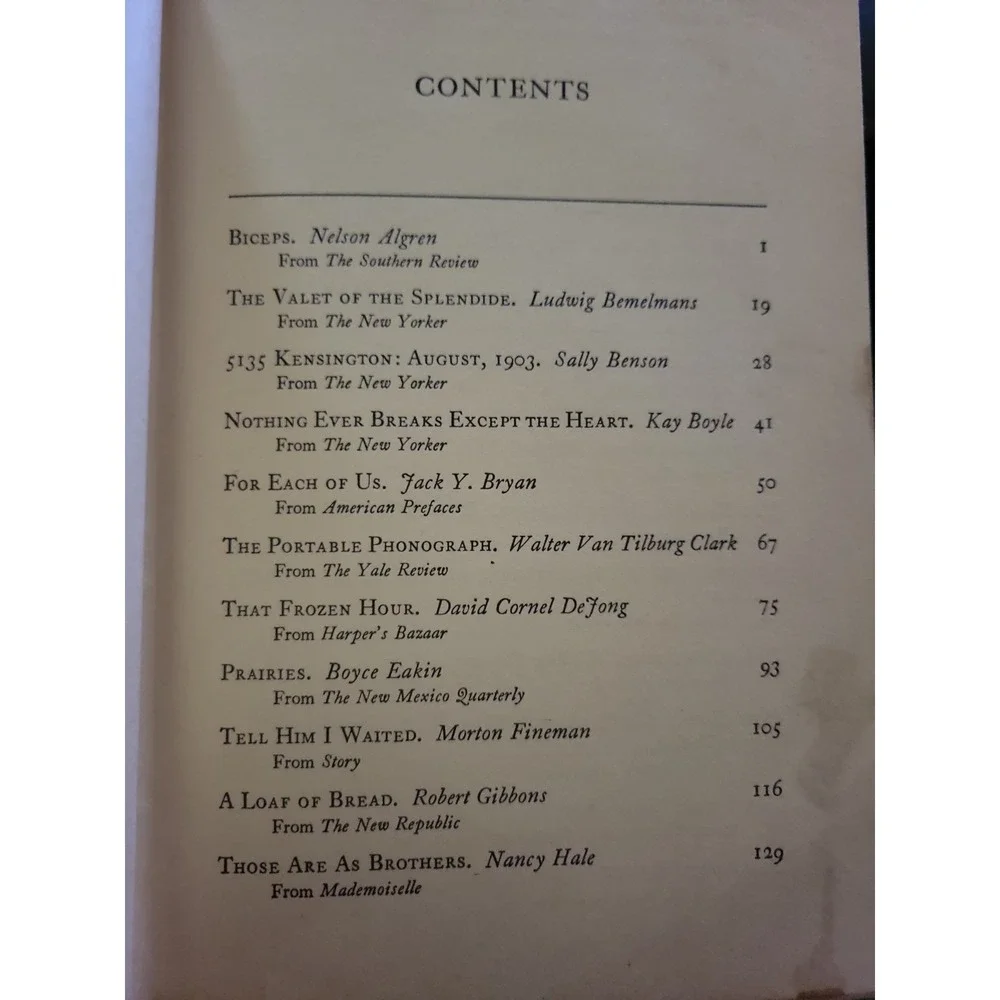 1942 The Best American Short Stories Martha Foley Houghton‎ Mifflin Hardcover...